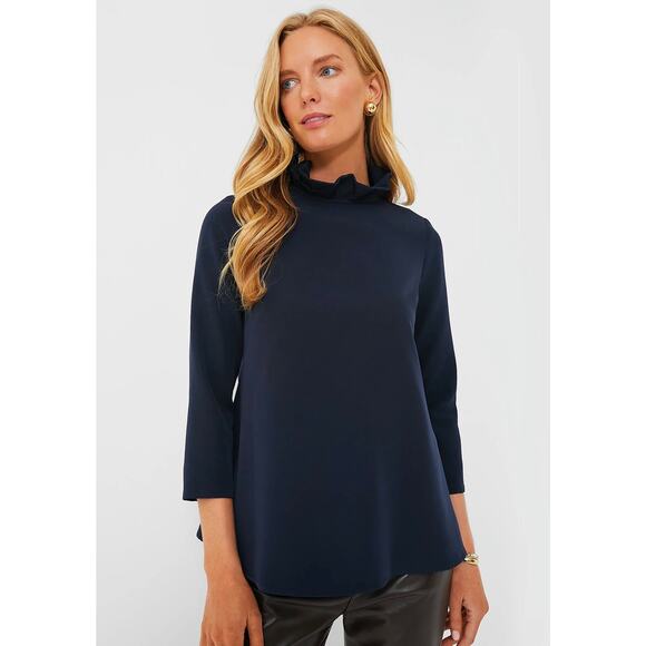 Tuckernuck Navy Faye Blouse NWT size XXL - Picture 1 of 8